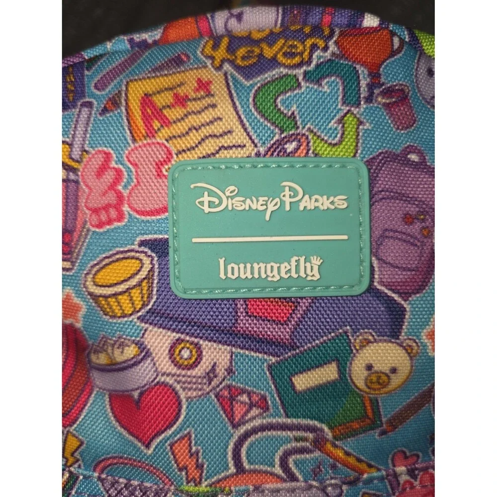 NWOTLoungefly Disney parks school themed canvas mini backpack bookbag purse bag